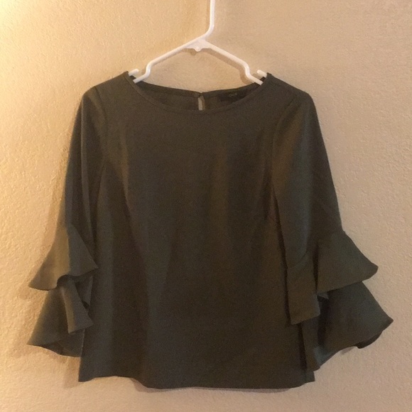 J. Crew Blouse in Forest Green - Picture 2 of 6